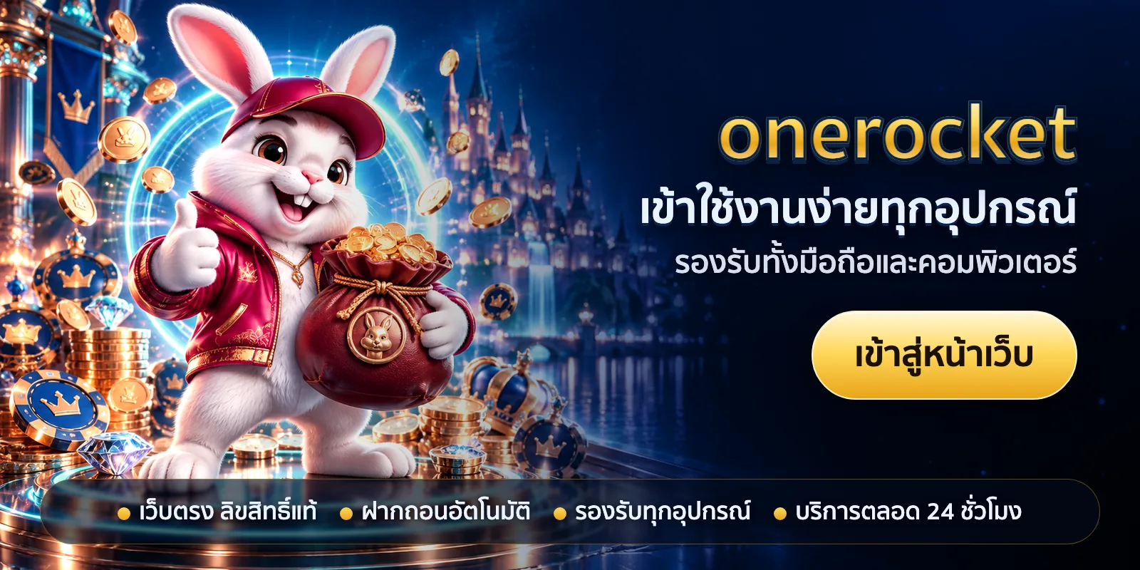 ภาพหัวเรื่องของ onerocket ชุดที่ 2 — เข้าใช้งานง่ายทุกอุปกรณ์